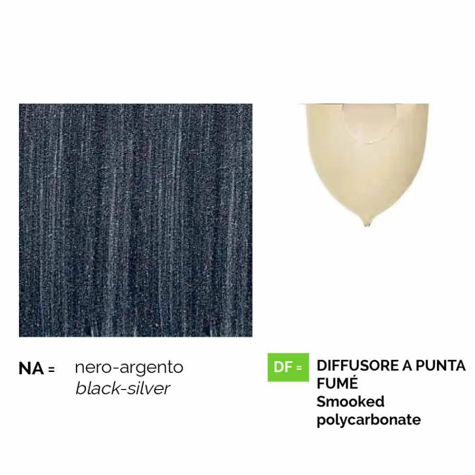 Lámpara de jardín de aluminio fundido a presión fabricada en Italia, Anusca. Viadurini