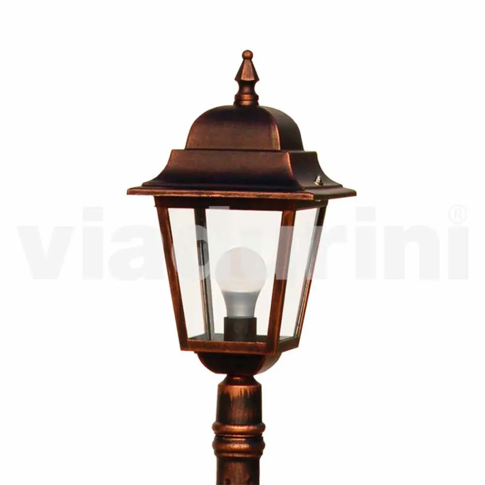 Lámpara de jardín de aluminio fundido a presión fabricada en Italia, Aquilina. Viadurini