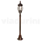 Lámpara de jardín de aluminio estilo vintage Made in Italy - Leona Viadurini