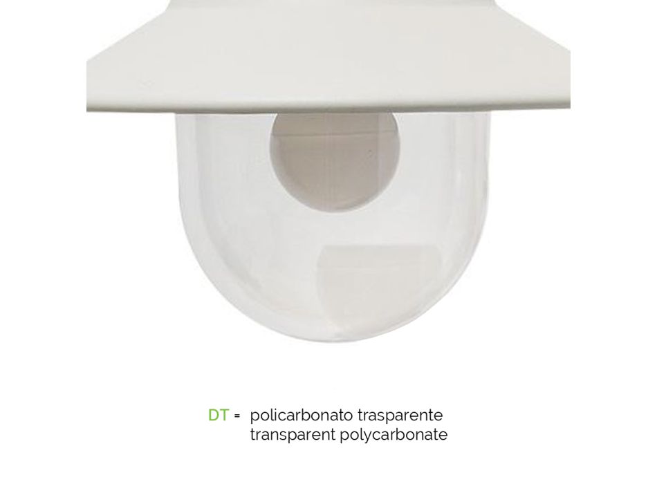 Lámpara de jardín vintage 2 luces en aluminio Made in Italy - Cassandra Viadurini