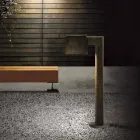 Farola para exterior de metal marrón antiguo 2 alturas - Saint Tropez de Il Fanale Viadurini