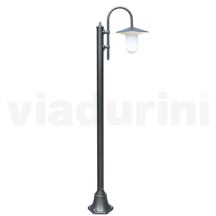 Lámpara de exterior estilo vintage en aluminio antracita Made in Italy - Belen Viadurini