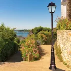 Lámpara de jardín estilo vintage en aluminio y vidrio Made in Italy - Doroty Viadurini