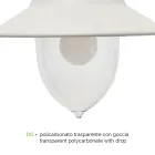 Lámpara de jardín de estilo vintage en aluminio Made in Italy - Cassandra Viadurini