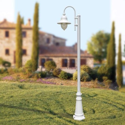 Lámpara de jardín de estilo vintage en aluminio Made in Italy - Cassandra Viadurini