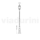 Lámpara de estilo vintage en aluminio fundido a presión Made in Italy - Leona Viadurini