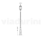 Lámpara de estilo vintage en aluminio fundido a presión Made in Italy - Leona Viadurini