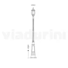 Lámpara de estilo vintage en aluminio fundido a presión Made in Italy - Leona Viadurini