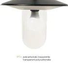 Farola Estilo Vintage con 3 Luces en Aluminio Made in Italy - Belen Viadurini