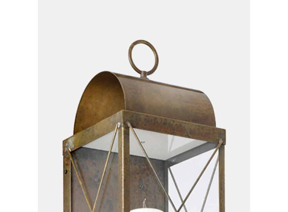 Lámpara de pared con vela de diseño clásico de latón - Lanterne de Il Fanale Viadurini