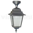 Farol de Techo de Aluminio inyectado y Difusor de Cristal - Scintilla Viadurini