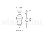 Farol de Techo de Aluminio inyectado y Difusor de Cristal - Scintilla Viadurini
