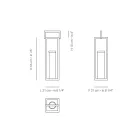 Farol de exterior con estructura de aluminio negro Made in Italy - Eve Viadurini