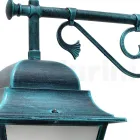 Farol de pared para exterior en aluminio y vidrio arenado - Alchemist Viadurini