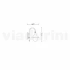 Farol de pared Anusca para uso en exteriores en aluminio blanco hecho en Italia Viadurini