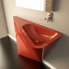 Lavabo de pedestal moderno hecho a mano por Mullet Viadurini