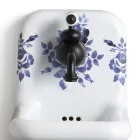 Lavabo de pared de cerámica con motivos de diseño moderno 26 cm - Jordan Viadurini