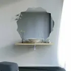 Lavabo de diseño moderno en forma de hoja de faruglio. Viadurini