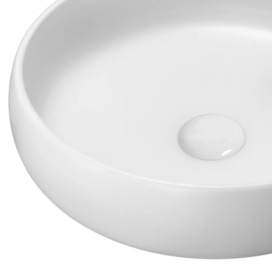 Lavabo sobre encimera de arcilla refractaria Made in Italy - Diego Viadurini