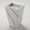 Lavabo de baño de columna en gres porcelánico Made in Italy - Baia