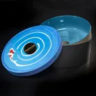 Lavabo de baño sobre encimera azul de arcilla refractaria - Tatiana Viadurini