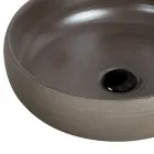 Lavabo de baño sobre encimera en arcilla refractaria Made in Italy - Diego Viadurini