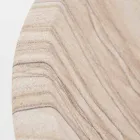 Lavabo sobre encimera para baño en piedra arena forma redonda - Cerasolo Viadurini