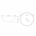 Lavabo sobre encimera para baño en piedra arena forma redonda - Cerasolo Viadurini