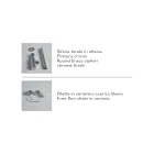 Lavabo de baño sobre encimera o suspendido en cerámica Made in Italy - Act Viadurini