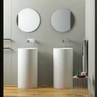 Lavabo de pie cilíndrico autoportante fabricado en Italia, Rumo Viadurini