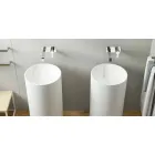 Lavabo de pie cilíndrico autoportante fabricado en Italia, Rumo Viadurini
