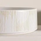 Lavabo sobre encimera para baño en gres porcelánico Made in Italy - Sobre Viadurini