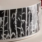 Lavabo sobre encimera para baño en gres porcelánico Made in Italy - Sobre Viadurini