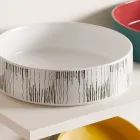 Lavabo sobre encimera para baño en gres porcelánico Made in Italy - Sobre Viadurini