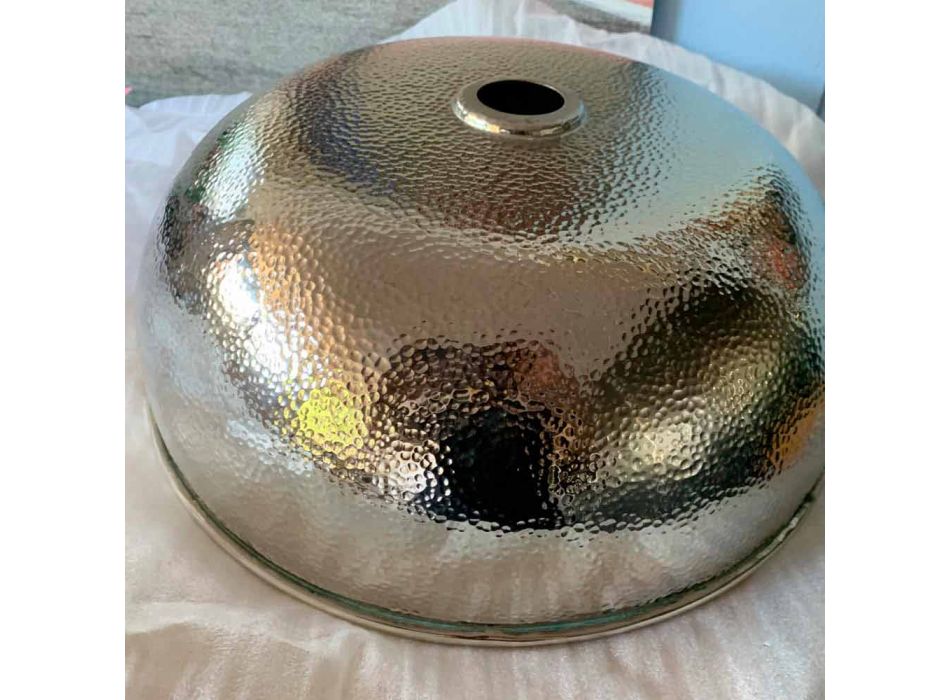 Lavabo sobre encimera en forma de cuenco con acabado de níquel-cobre - Babaevo Viadurini
