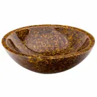 lavabo de diseño con piedra inserta ojo del tigre de la OUA Viadurini