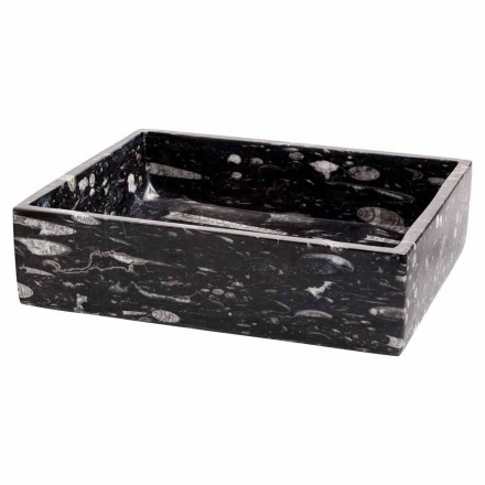 diseño de lavabo de mármol apoyo Ozzy, una pieza Viadurini