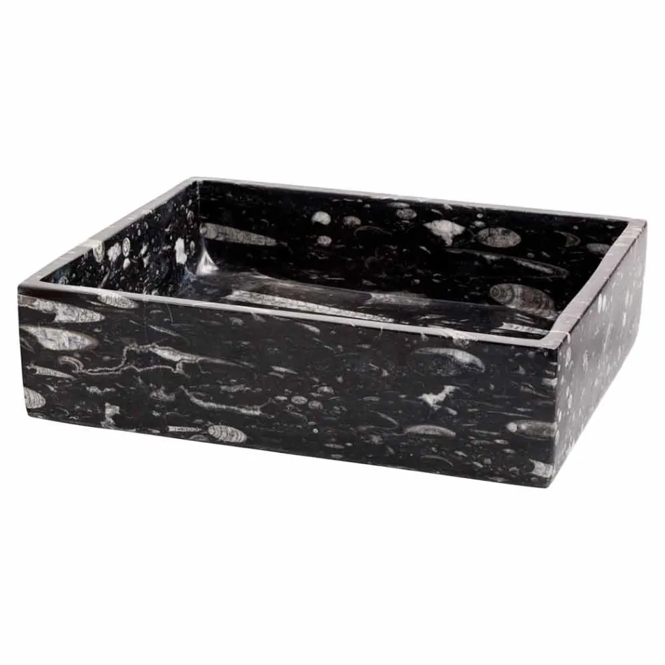 diseño de lavabo de mármol apoyo Ozzy, una pieza Viadurini