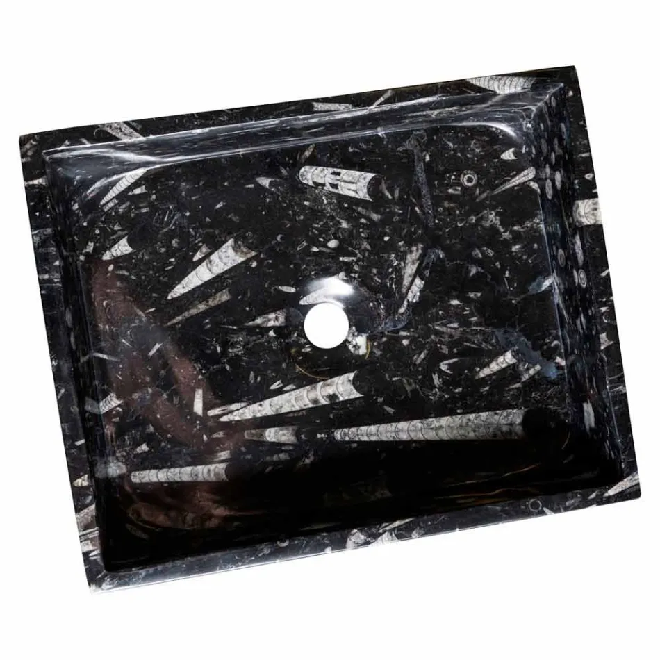 diseño de lavabo de mármol apoyo Ozzy, una pieza Viadurini