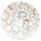 Diseño de piedra Lavabo de apoyo cristalina del poncho Viadurini