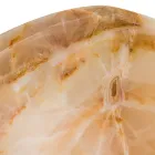 Lavabo sobre encimera de diseño en piedra de ónix Lana, hecho a mano Viadurini