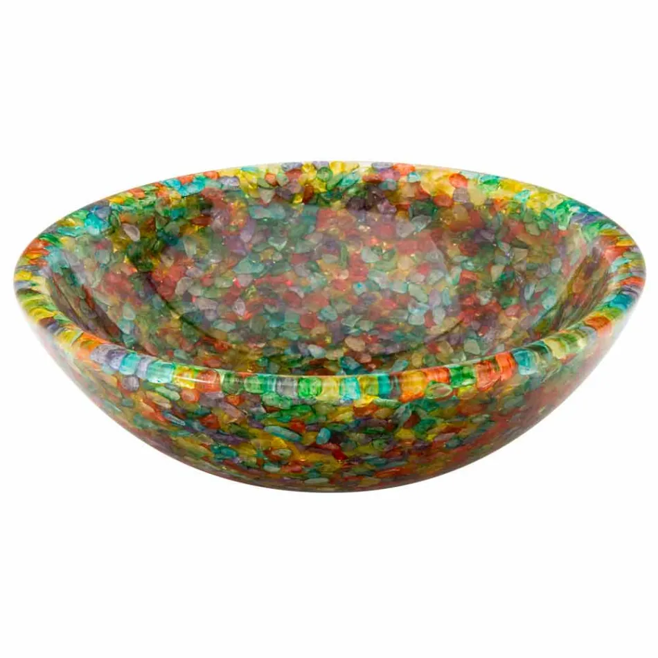 soporte de diseño encimera de resina artificial y cuarzo Nita Viadurini