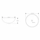 Lavabo sobre encimera de diseño en resina transparente y cobre - Salvatore Viadurini