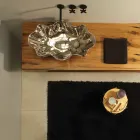 Lavabo de cerámica de diseño moderno fabricado en Italia Cubo Viadurini