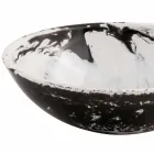 Lavabo sobre encimera de diseño redondo en resina, Bussoleno Viadurini
