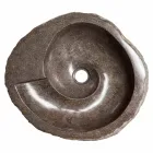 Lavabo de diseño moderno en piedra de río, Busca. Viadurini