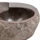 Lavabo de diseño moderno en piedra de río, Busca. Viadurini