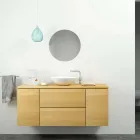 Lavabo de pie moderno y circular hecho en Italia, Donnas Viadurini