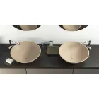 Lavabo de pie moderno y circular hecho en Italia, Donnas Viadurini