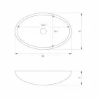 Lavabo de pie óvalo autoportante producido en Italia, Frascati Viadurini